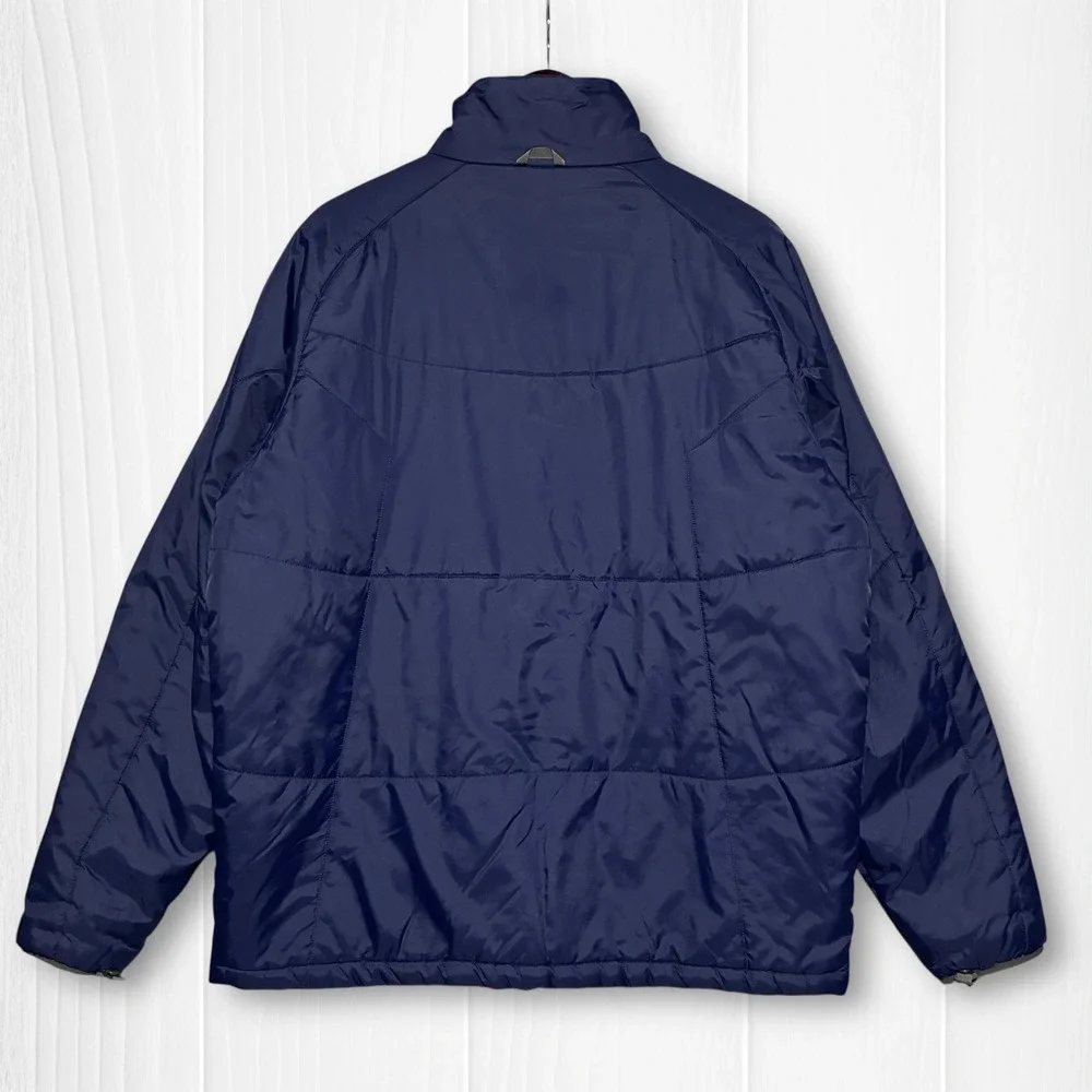 The North Face Nylon Quilted Full Zip Puffer Jacket‎ Mens XL? Navy Blue